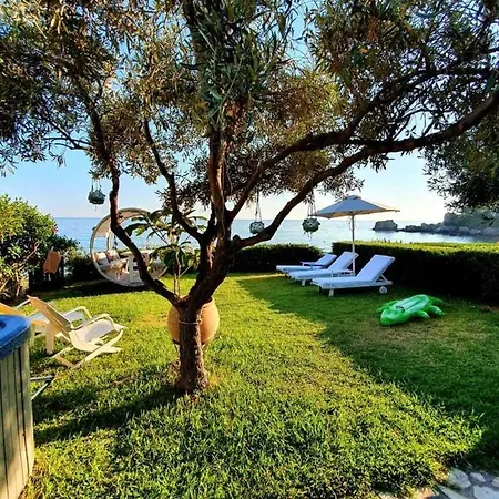 Tatil Evi Glyfada Beachfront House 13 Korfu